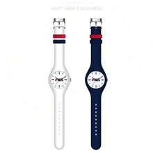 Đồng hồ thể thao FILA màu xanh hải quân, máy quartz, đường kính 40mm, dây đeo silicon liền khối, chống nước, dành cho cặp đôi, học sinh. - Một cỡ - Xem 5