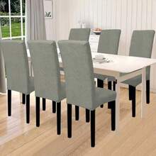 Kitchen Chair Covers - Gris - View 1