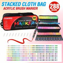 Bộ bút vẽ acrylic 8-366 màu, hệ thống màu chuyên nghiệp 320/366 màu MỚI, kiểu dáng xách tay 288/240 màu, bút vẽ acrylic tự động điều khiển mực lỏng trực tiếp, mực đậm hơn, dòng mực mượt mà, phân loại màu toàn diện, màu có thể xếp chồng lên nhau, độ che phủ cao, bộ văn phòng phẩm đầu nỉ, thích hợp cho vẽ trên vải bố, đá, gỗ, thủy tinh, gốm sứ, vải dệt, đồ thủ công DIY, đồ dùng học tập. - Nhiều màu - Xem 23