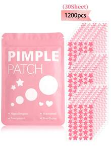Parches faciales con forma de estrella - Suaves y no irritantes, pegatinas faciales decorativas, impermeables y transpirables, pegatinas faciales esenciales diarias, fáciles de llevar, adecuadas para viajes, fiestas, consejos de maquillaje, accesorios perfectos para fotos, esenciales para pintura facial, adecuadas para diversas reuniones y actividades de entretenimiento, adecuadas para adultos - Multicolor - Ver 10