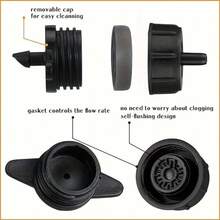 Automatic Drip Irrigation Emitters, Plastic Drip Irrigation System - Pressure Compensating Drip Irrigation System, Adjustable Flow Drippers For Garden Watering, Lawn And Garden Irrigation Equipment, Lawn Watering System | Irrigation | Durable Plastic - Automatic Irrigation Drippers - View 6