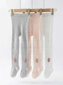 3 Pcs Baby Tights, Summer Mesh Thin Style, Mosquito-Repellent & Breathable, Ideal For Daily Wear - Multicolor - View 9