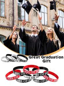 12 pièces Bracelets de graduation 2026, bracelets commémoratifs de graduation, félicitations aux diplômés 2026, bracelets en silicone de célébration pour la saison de graduation 2026, bracelets thème enseignant, bracelets de graduation en silicone, bracelets de célébration de graduation, fête, cadeaux de fête de graduation - Voir 5