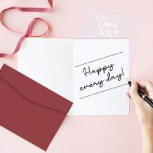 1pc Sweet Bridal Shower Card, Funny Engagement Card For Her, Wedding Congratulations Card, Cheers To The Bride To Be, Envelopes Included, 5.3*8 Inch - A - View 5