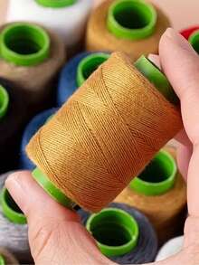 Multicolor Dynamic Sewing Thread, Polyester Sewing Thread, Suitable For Embroidery, Sewing And Garment, 3-Ply Thick Clothing Mending Thread, Polyester Denim Thread, Household Sewing Thread, Machine Sewing Thread, Suitable For Sewing Enthusiasts And Beginners, Denim, Bags, Denim Pants, Thick Fabrics DIY, Jeans, Quilts, Backpacks, Clothes, Etc. - Sewing Thread - View 4
