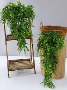 Artificial Hanging Fern Plant - Realistic Fern Vines, Suitable For Wedding Decor, Birthday Party, Garden Events, Indoor & Outdoor Use - Outdoor Greenery | Decorative Vines | Durable Foliage, Wedding Decor, Bridal, Backdrop, Props, Wreaths, Tablescapes, Centerpieces, Garlands, Candle Wreaths, Banquets, Dates, Parties - Green - View 8
