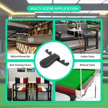 Giá đỡ gậy bi-a bằng da có thể gập lại, di động, có thể chứa 4 gậy đặt trên mặt bàn, kèm giá đựng gậy. - Nhiều màu - Xem 4