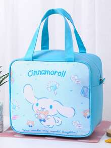 SANRIO Túi đựng cơm trưa cách nhiệt bằng giấy bạc dày dặn, hình hoạt hình dễ thương, túi xách tay di động, túi đựng thực phẩm chống thấm nước có thể tái sử dụng, phù hợp cho đi làm hàng ngày, dã ngoại, du lịch, nhẹ và bền với khả năng cách nhiệt tốt. - Nhiều màu - Xem 6
