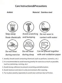 1pc Fashion Zirconia Star & Moon Anklet, Minimalist Style Suitable For Daily Wear, Travel & Gift (Zirconia, Moon, Star Pendant Arrangement Random) - one-size - View 5