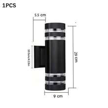 Customizable Outdoor Wall Lamp, Acrylic Rectangular/Cylindrical Appearance, Indoor/Outdoor Home Decor Lighting, LED E27 Bulb Suitable For Patio, Staircase, Street, Indoor/Outdoor, Living Room, Bathroom, Kitchen, Bedroom, Corridor - E27 Outdoor Wall Lamp - View 18