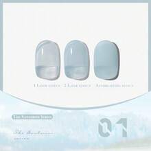 MIANEL 12ml 圣托里尼系列美白蓝色果冻凝胶指甲油，2026 冰蓝色，蓝色，白色指甲油，春季美甲，情人节美甲，专业美甲沙龙艺术 - 彩色 - 查看 5