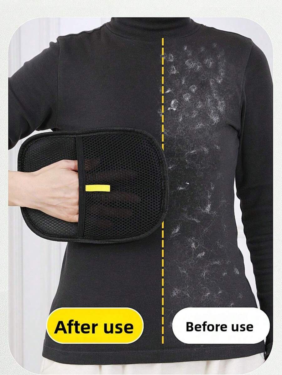 1pc Pet Hair Removal Glove, Anti-Static Glove, Pet Grooming Tool, Home Cleaning Accessory, Removes Pet Hair From Furniture, Bedding And Clothing, Easy To Use By Wiping - Static Lint Removal Gloves - View 1