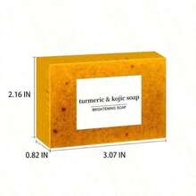 Kojic Turmeric Face Soap, Kojic Soap, Face Cleansing Soap, Turmeric Face And Body Soap, Kojic Face And Body Soap - 3 cái - Xem 9