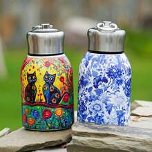 Botol Air Olahraga Mini 300ml/10oz, Baja Tahan Karat 316, Isolasi Dinding Ganda, Dengan Pegangan & Tutup Anti Bocor, Saringan Teh Terintegrasi, Cocok Untuk Penggunaan Musim Panas di Luar Ruangan, Tahan Guncangan & Dapat Digunakan Kembali - MultiWarna - View 7