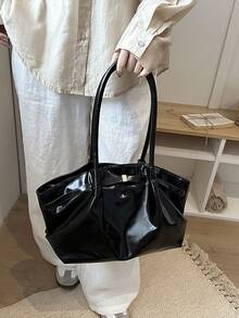 A Retro-Style, Large-Capacity, 2026 New Model, High-End, Stylish And Classic, Versatile Women's Shoulder Bag - Black - View 8