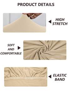 1PC Beige U-Shaped Elastic Semi-Circular Arch Cover, Suitable For Restaurant Parties, Birthday Gatherings, Wedding Decorations, Indoor/Outdoor Scene Backdrops, U-Shaped Wedding Arch Backdrop Frame Cover, Suitable For Party Backdrop Decorations, All Seasons (Metal Frame Not Included) - Beige - View 4