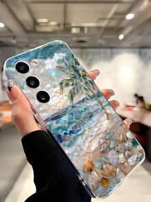 1个透明软壳手机壳，采用釉面陶瓷沙滩风景设计，兼容华为荣耀、Galaxy A04e/12/A13/A14/A34/A50/A52/A53/A54/S21/S22/S23/S24/S25/S25 Ultra/S25 FE/S26/S26 Plus/S26 Ultra/S26 Edge、6A/7A/8A、12T/13T/15T/15T Pro - 無色 - 查看 7