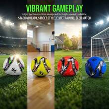 2026 Professional Training Soccer Ball, PVC Material, Precision Machine Stitched, High Cost-Performance Durable Adult Soccer Ball, US/Canada/Mexico - Yellow - View 1