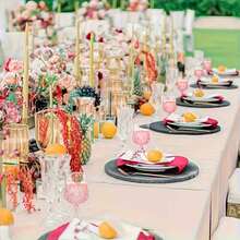 1/2/4/6/8/12pcs Pink Wine Glasses, Pink Printed Stemware For Party, Wedding, Halloween, Back To School, Holiday Gifts, 7oz - Pink - View 6