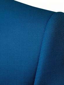 Men's Lapel NeckLong Sleeve Business Casual Blazer - Teal Blue - View 7