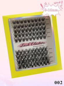 90 Clusters CC Curl Lash Clusters DIY Eyelash Extensions Wispy Manga Individual False Eyelashes Curling Thick Fluffy Eyelash Clusters - CC - View 4
