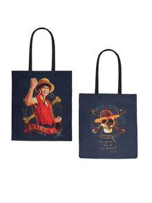1 chiếc túi tote vải canvas chính hãng của Toei Animation, hình nhân vật hoạt hình, túi đeo vai mua sắm tái sử dụng, ba lô du lịch/đi học, quà tặng cho người hâm mộ. - 1 cái - Xem 6