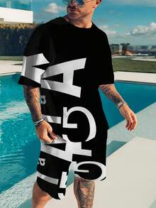 Men T-Shirt Co-Ords - Colores mixtos - Ver 5