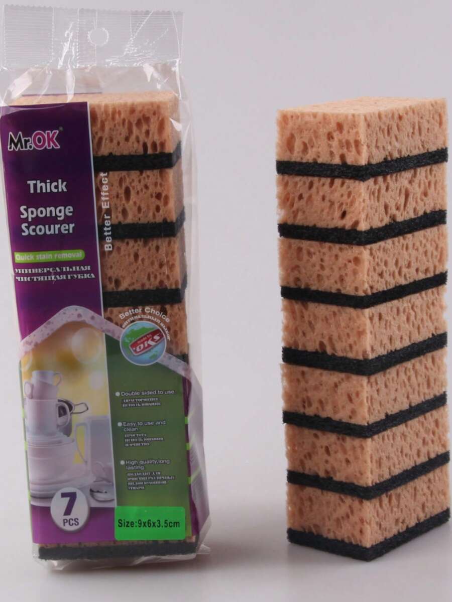 OKS 7片双面不粘油厨房清洁海绵垫 - SPONGE SCOURER - 查看 1