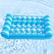 1pc Foldable Inflatable Swimming Pool Float - Lightweight Water Floating Bed, Pool Party Float, Outdoor Water Fun - Multicolor - View 4