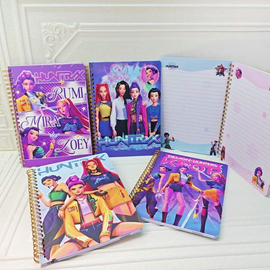 KpopHunter Witch Hunting Girl Group Merchandise Student Stationery Spiral Notebook In Stock - Multicolor - View 1