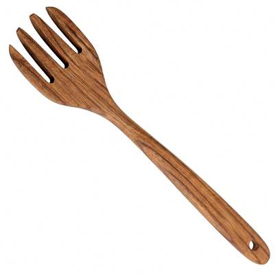 AIUHI 1pc Wooden Cooking Fork, Household Wooden Fork For Kitchen Cooking, Portable And Easy To Use, Kitchen Fork, Kitchen Tools, Kitchen Supplies