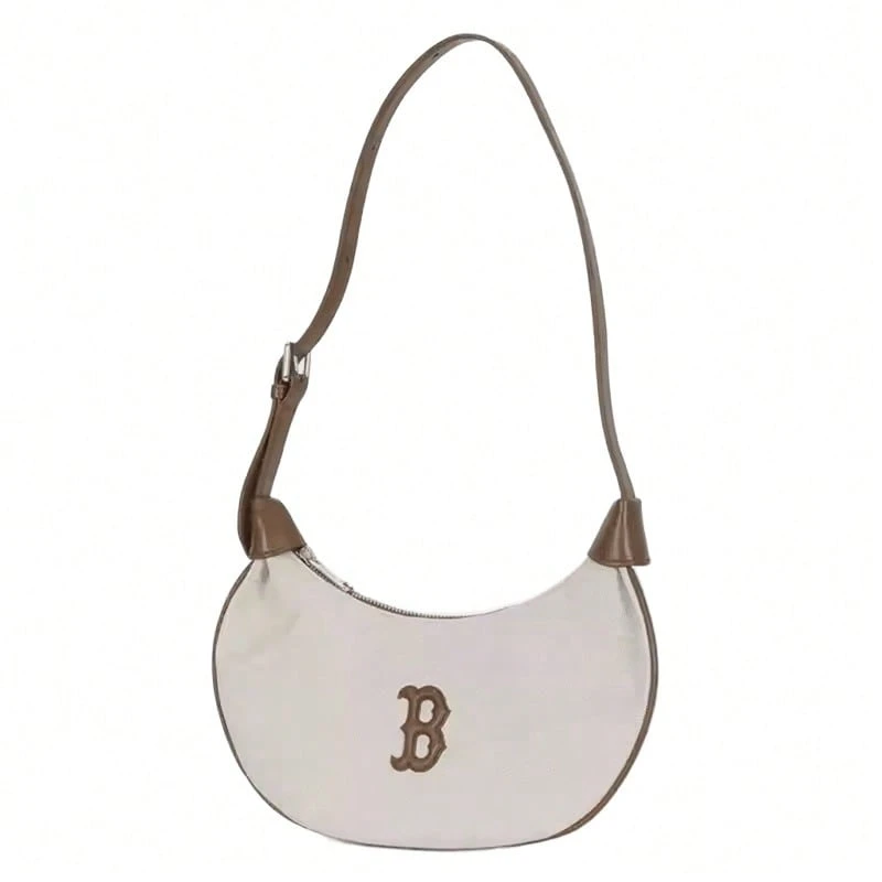 MLB Unisex Casual Fashion Underarm Shoulder Bag 3ABQB016N - Brown-43BRS - View 1