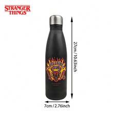 1 bình nước giữ nhiệt bằng thép không gỉ 500ml hình Netflix Stranger Things Hellfire Club, cốc du lịch di động có nắp đậy kín, thiết kế cách nhiệt, món quà sinh nhật ý nghĩa. - Nhiều màu - Xem 3