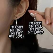 K-Pop Lightstick Acrylic Dangle Earrings, Cute Concert Light Stick Earrings, Fandom Jewelry Gift For K-Pop Fans - A - View 2