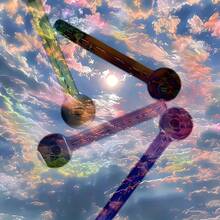 Set Of 10 (Buy 9 Get 1 Free) Reusable Glass Straws, Colorful Random Bar Tableware Accessories - 查看 3