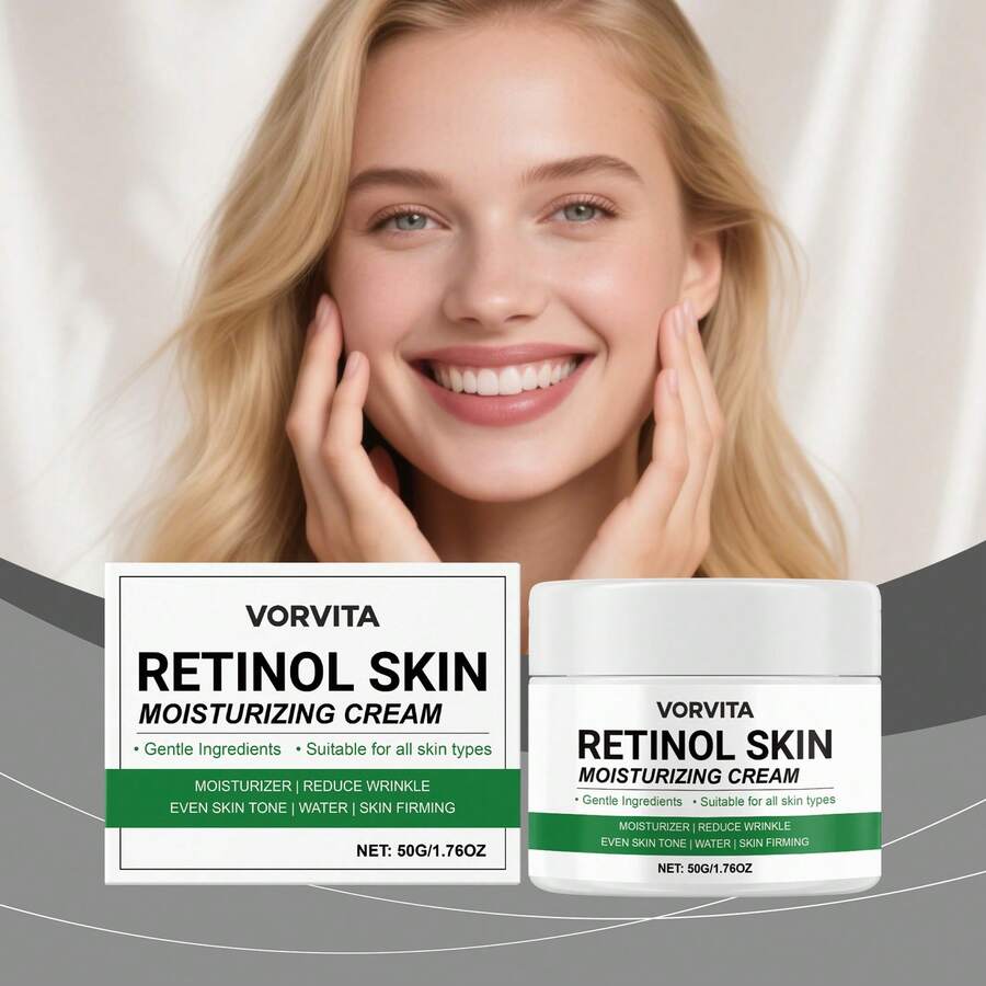视黄醇保湿霜，柔嫩提亮面部肌肤，提升肌肤弹性，玻尿酸滋养霜 - 乳霜 - 查看 1