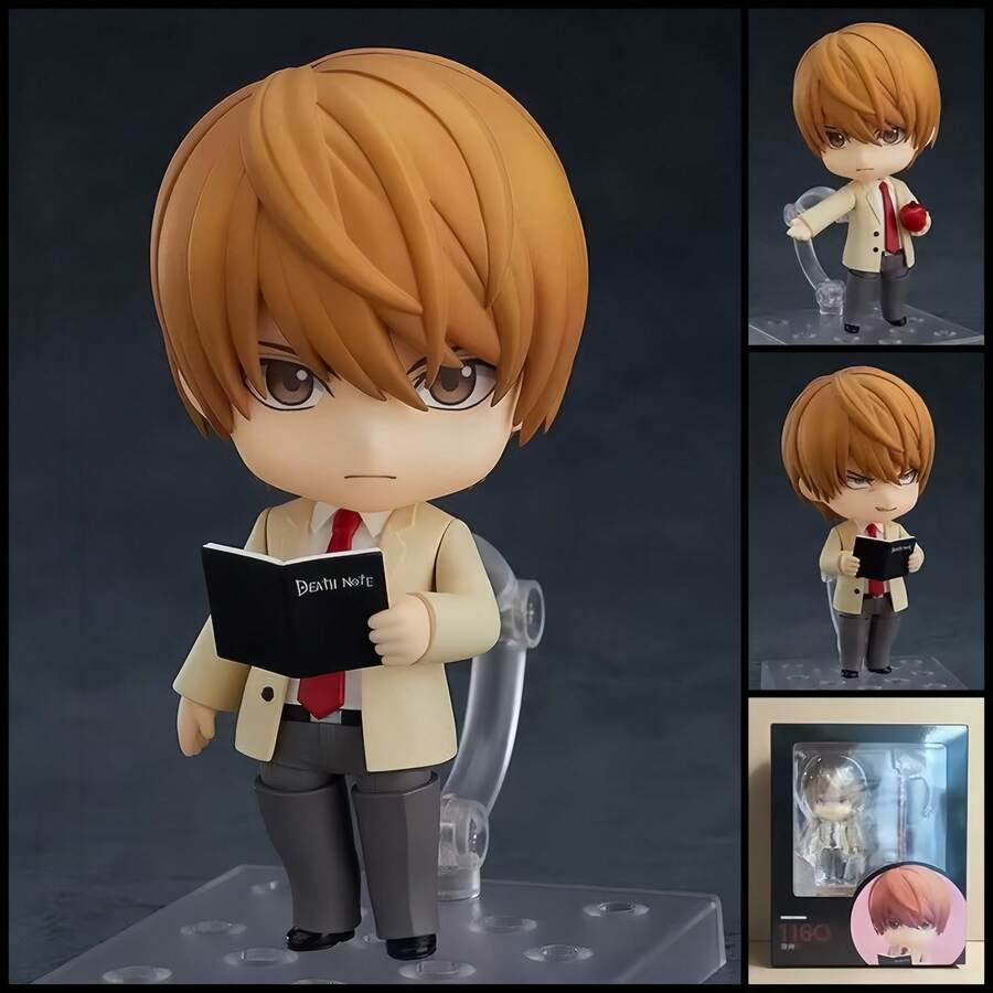 1pc Anime The Q-Version Clay Anime Notebook, Movable Changeable Face Figurine, Anime Lover Collectible, Holiday Gift, Best Birthday Gift For Friends - Multicolor - View 1