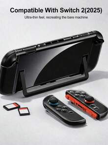 1个透明Switch保护壳，可爱透明保护套，兼容Switch 2/Switch NS/Switch OLED/Switch Lite，时尚游戏配件，Switch玩家的完美礼物 - 查看 9