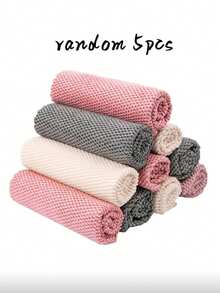 20pcs Multi-Purpose Kitchen Cleaning Cloths, Highly Absorbent Cleaning Rags, Car Washing Towels, Kitchen Cleaning Cloths, Dish Cloths - Multicolor - View 7