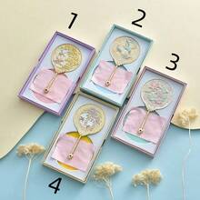 Gương cầm tay 3D lập thể, họa tiết Trung Quốc mạ điện, quà lưu niệm du lịch, hộp quà sang trọng, gương trang điểm kim loại hình bướm có vân, gương xách tay. - Nhiều màu - Xem 7