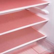 4/6/8pcs Refrigerator Mats, Cabinet Mats, Anti-Moisture, Waterproof, Anti-Oil, Anti-Slip | Whole House Storage Miracle, Refrigerator Anti-Moisture Mats, Waterproof, Anti-Dust, Anti-Slip, Thickened Household Trimmable Refrigerator Top Dust Cover Protective Mat - White Powder, Blue-green Flakes - View 4