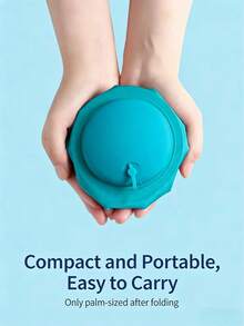 1 pieza Almohada inflable multifuncional, almohada inflable con diseño de inflado a presión, almohada plegable y portátil adecuada para el hogar, viajes, trabajo, camping - Multicolor - Ver 12