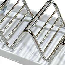 1pc Stainless Steel Soap Dish With Tray, Wavy Multi-Function Bathroom Storage Rack, Soap Holder - Soap Dish - View 5