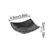 Sauce Dish Black ABS Three-Compartment Snack Plate For Home Cuisine Seasoning Plate Sushi Soy Dipping Sauce Bowl - Multicolor - View 18