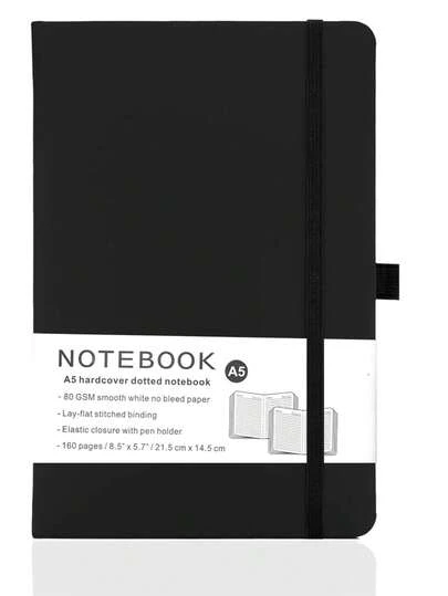 Bộ 2 cuốn/1 cuốn sổ tay A5 có dòng kẻ - Bìa cứng, tập giấy viết dùng cho ghi chú, nhật ký, phác thảo, học tập, văn phòng và sử dụng cá nhân - Bền chắc, dễ mang theo