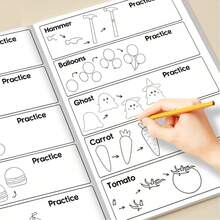 Libro de dibujo de talla grande de 200 pasos | Una guía para entusiastas de la pintura para dibujar cualquier cosa, guía de dibujo, regalos de cumpleaños, Navidad, Pascua, aprendizaje creativo, papel, guía paso a paso - Multicolor - Ver 7