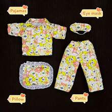 Bộ 6 món đồ ngủ cho búp bê BJD 30cm, quần áo mặc nhà cho búp bê, trang phục nhập vai cho búp bê Boneka, thích hợp làm quà tặng ngày lễ, sinh nhật, tựu trường, tốt nghiệp. - Nhiều màu - Xem 7