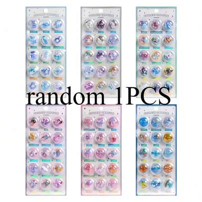 可爱3D果冻贴纸，卡哇伊糖果海洋主题装饰贴纸，适用于剪贴簿、日记、礼物装饰