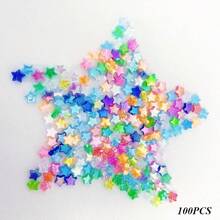 100pcs Acrylic Five-Pointed Star Mosaic DIY Materials, Suitable For DIY Handmade Necklace Pendant Jewelry - Multicolor - View 14