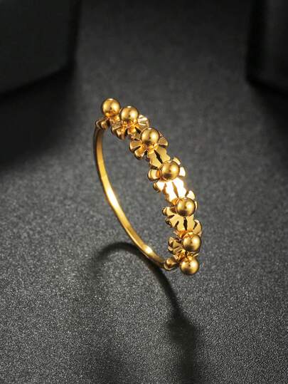 1個 女性用エレガントなひまわりリング